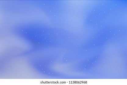 Light BLUE vector cover with astronomical stars. Shining colored illustration with bright astronomical stars. Best design for your ad, poster, banner.