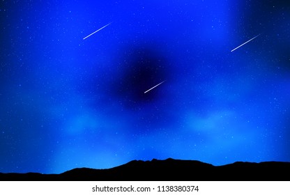 Light BLUE vector cover with astronomical stars. Modern abstract illustration with Big Dipper stars. Smart design for your business advert.