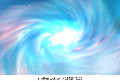 Light BLUE vector cover with astronomical stars. Shining illustration with sky stars on abstract template. Template for cosmic backgrounds.