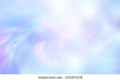 Light BLUE vector cover with astronomical stars. Modern abstract illustration with Big Dipper stars. Pattern for futuristic ad, booklets.
