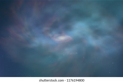 Light BLUE vector cover with astronomical stars. Modern abstract illustration with Big Dipper stars. Pattern for astronomy websites.