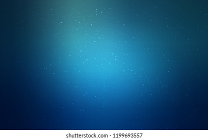 Light BLUE vector cover with astronomical stars. Shining illustration with sky stars on abstract template. Best design for your ad, poster, banner.