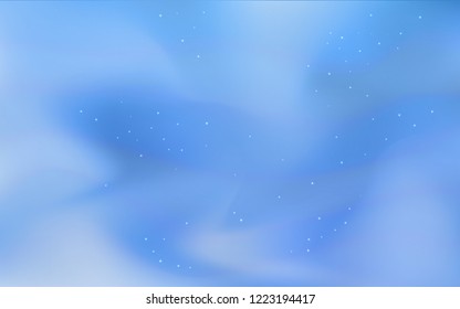 Light BLUE vector cover with astronomical stars. Modern abstract illustration with Big Dipper stars. Pattern for futuristic ad, booklets.