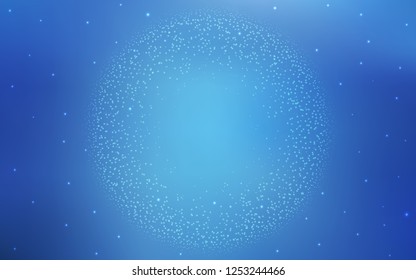 Light BLUE vector cover with astronomical stars. Modern abstract illustration with Big Dipper stars. Best design for your ad, poster, banner.