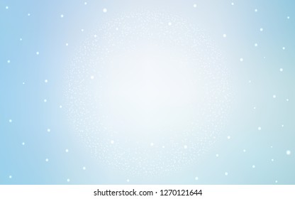 Light BLUE vector cover with astronomical stars. Shining colored illustration with bright astronomical stars. Smart design for your business advert.
