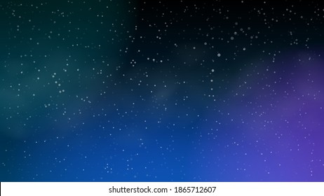 Cubierta vectorial azul claro con estrellas astronómicas. Ilustración abstracta brillante con estrellas cósmicas coloridas. Patrón para sitios web de astronomía.