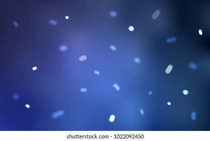 Light BLUE vector cover with beautiful snowflakes. Shining colored illustration with snow in christmas style. New year design for your business advert.