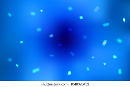 Light BLUE vector cover with beautiful snowflakes. Modern geometrical abstract illustration with crystals of ice. The pattern can be used for year new  websites.