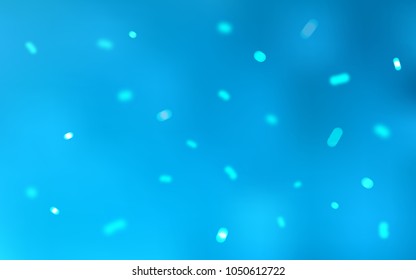 Light BLUE vector cover with beautiful snowflakes. Modern geometrical abstract illustration with crystals of ice. New year design for your business advert.