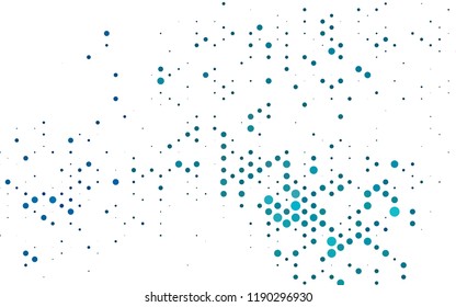 Light BLUE vector cover with circles. Blurred decorative design in abstract style with bubbles. Design for business adverts.