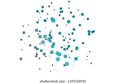 Light BLUE vector cover with circles. Blurred bubbles on abstract backdrop with colorful gradient. Design for posters, banners.