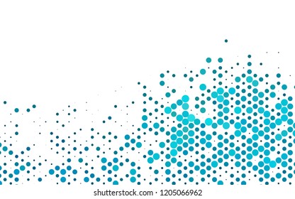 Light BLUE vector cover with circles. Modern abstract illustration with colorful water drops. Template for your brand book.