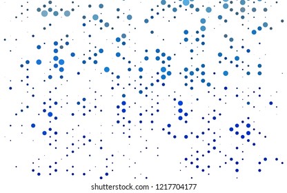 Light BLUE vector cover with circles. Modern abstract illustration with colorful water drops. Pattern of water, rain drops.