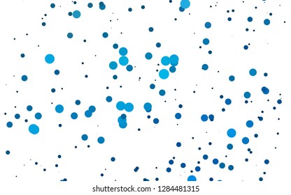 Light BLUE vector cover with circles. Blurred bubbles on abstract backdrop with colorful gradient. Pattern for beautiful websites.