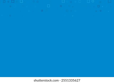 Light BLUE vector cover with circles, cubes. Colorful gradient with circles, rectangles on abstract backdrop. Pattern for ads, leaflets.