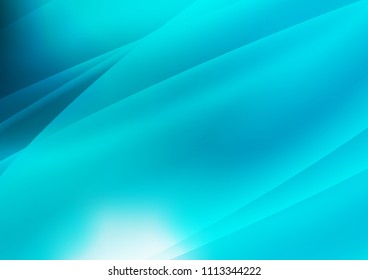 Light BLUE vector cover. Decorative shining illustration with lines on abstract template. Best design for your ad, poster, banner.