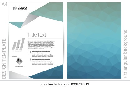 Light BLUE vector  cover for Envelopes. Web interface on abstract background with colorful gradient. The pattern can be used for any ad, booklets.