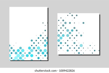 Light BLUE vector cover for Envelopes. Modern abstract design concept with colorful gradient. Pattern for beautiful business cards, folders.