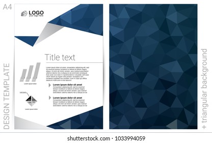 Light BLUE vector  cover for Envelopes. Beautiful colored sample in A4 size. Pattern for beautiful business cards, folders.
