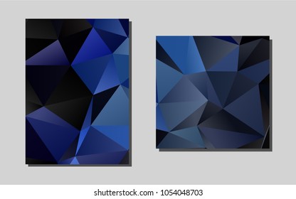 Light BLUE vector cover for Envelopes. Beautiful colored sample in A4 size. The pattern can be used for any ad, booklets.