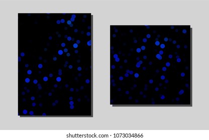 Light BLUE vector cover for Envelopes. Abstract booklet on colored background with gradient. Completely new template for your brand book.