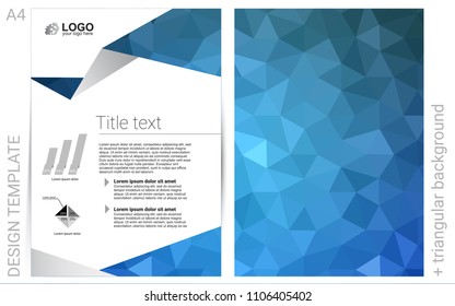 Light BLUE vector  cover for Envelopes. Glitter abstract design concept with text box. Pattern can be used as a template for calendars.