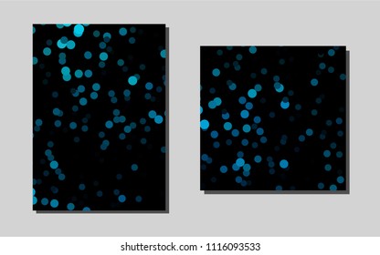 Light BLUE vector cover for Envelopes. Web interface on abstract background with colorful gradient. Pattern can be used as a template for calendars.