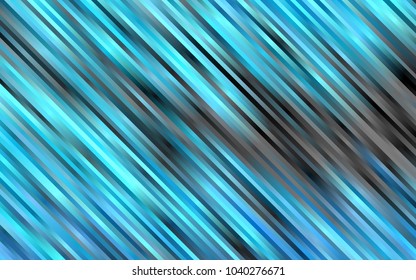 Light BLUE vector cover with long lines. Lines on blurred abstract background with gradient. The pattern can be used for busines ad, booklets, leaflets