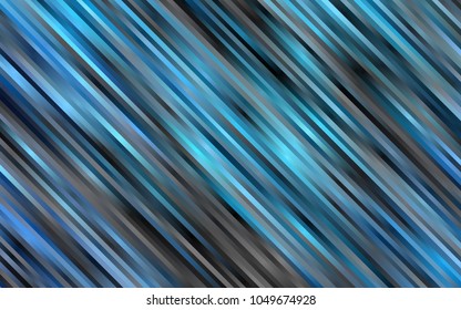 Light BLUE vector cover with long lines. Shining colored illustration with narrow lines. The pattern can be used for websites.