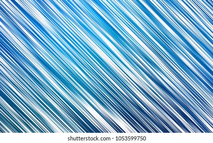 Light BLUE vector cover with long lines. Decorative shining illustration with lines on abstract template. Smart design for your business advert.