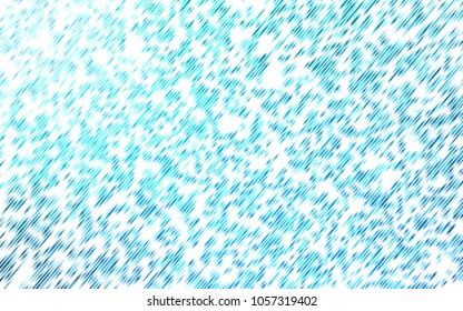 Light BLUE vector cover with long lines. Shining colored illustration with narrow lines. Smart design for your business advert.
