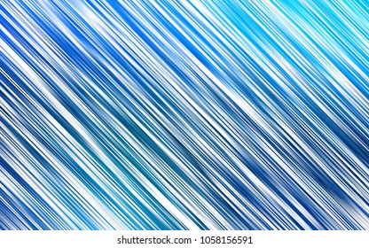 Light BLUE vector cover with long lines. Lines on blurred abstract background with gradient. The template can be used as a background.