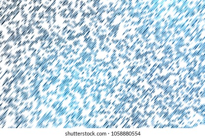 Light BLUE vector cover with long lines. Lines on blurred abstract background with gradient. The pattern can be used as ads, poster, banner for commercial.