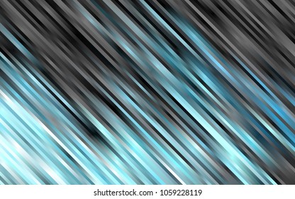 Light BLUE vector cover with long lines. Lines on blurred abstract background with gradient. The pattern can be used for websites.