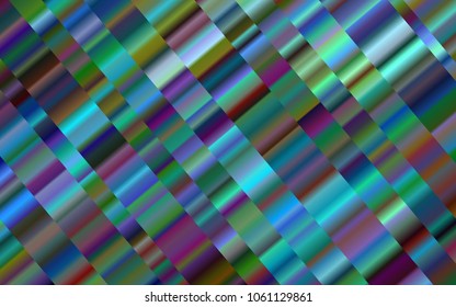 Light BLUE vector cover with long lines. Modern geometrical abstract illustration with staves. Best design for your ad, poster, banner.