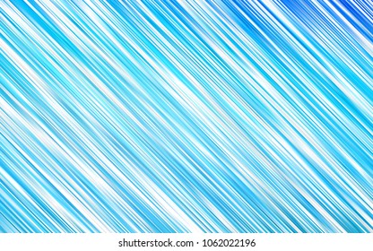 Light BLUE vector cover with long lines. Blurred decorative design in simple style with lines. The pattern can be used as ads, poster, banner for commercial.