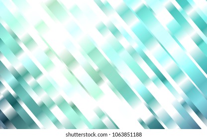 Light BLUE vector cover with long lines. Modern geometrical abstract illustration with staves. The pattern can be used as ads, poster, banner for commercial.