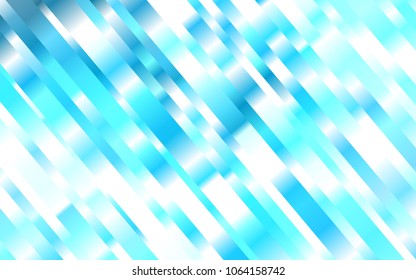 Light BLUE vector cover with long lines. Blurred decorative design in simple style with lines. Smart design for your business advert.