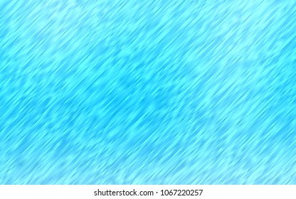 Light BLUE vector cover with long lines. Lines on blurred abstract background with gradient. The pattern can be used as ads, poster, banner for commercial.