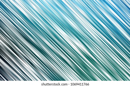 Light BLUE vector cover with long lines. Lines on blurred abstract background with gradient. Best design for your ad, poster, banner.