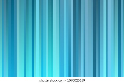 Light BLUE vector cover with long lines. Decorative shining illustration with lines on abstract template. The pattern can be used for busines ad, booklets, leaflets