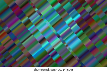 Light BLUE vector cover with long lines. Modern geometrical abstract illustration with staves. Smart design for your business advert.