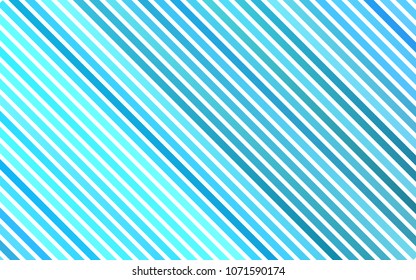 Light BLUE vector cover with long lines. Glitter abstract illustration with colored sticks. The pattern can be used for websites.