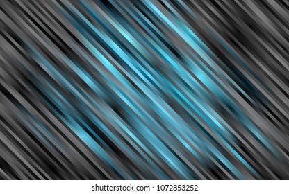 Light BLUE vector cover with long lines. Lines on blurred abstract background with gradient. Smart design for your business advert.