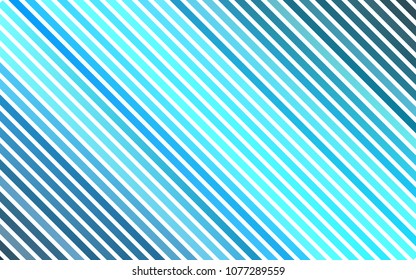 Light BLUE vector cover with long lines. Shining colored illustration with narrow lines. The template can be used as a background.