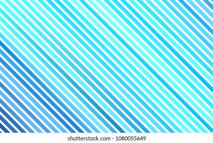 Light BLUE vector cover with long lines. Blurred decorative design in simple style with lines. Smart design for your business advert.