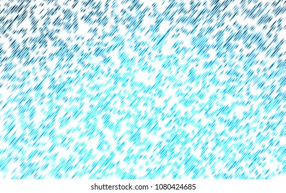 Light BLUE vector cover with long lines. Lines on blurred abstract background with gradient. The template can be used as a background.