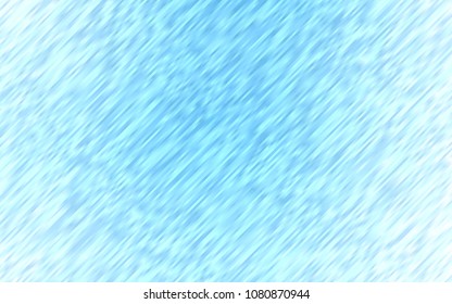 Light BLUE vector cover with long lines. Shining colored illustration with narrow lines. Best design for your ad, poster, banner.