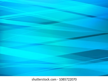 Light BLUE vector cover with long lines. Modern geometrical abstract illustration with staves. Best design for your ad, poster, banner.