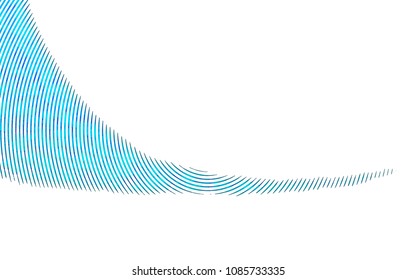 Light BLUE vector cover with long lines. Blurred decorative design in simple style with lines. The template can be used as a background.